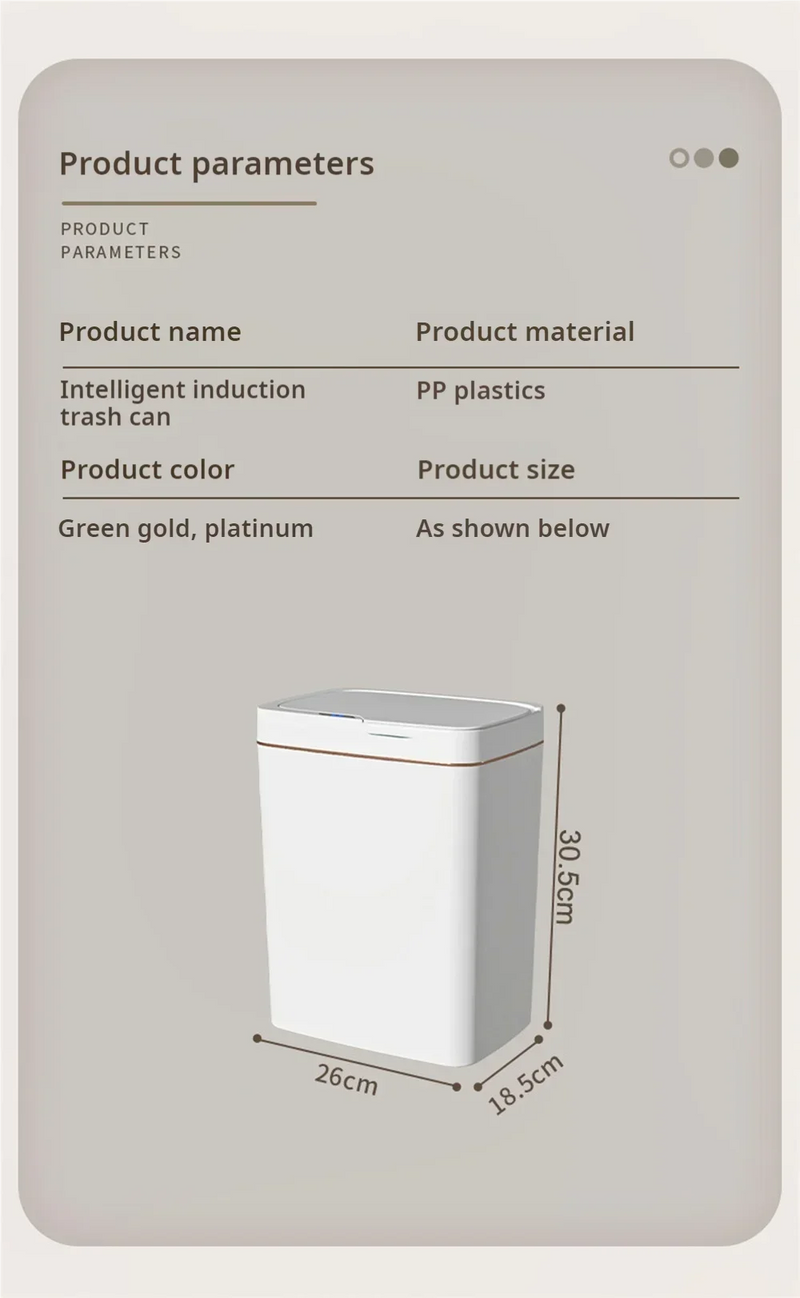 Lixeira inteligente com sensor  15L