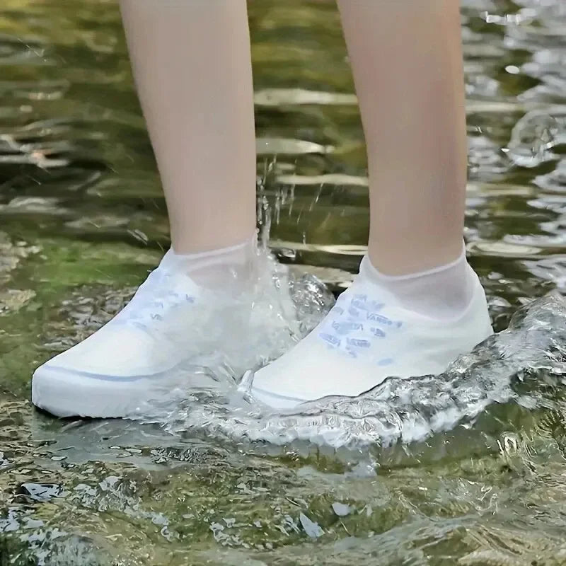 1 par de botas de chuva de borracha para uso externo