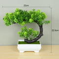 Plantas artificiais bonsai pequeno vaso de árvore