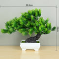 Plantas artificiais bonsai pequeno vaso de árvore